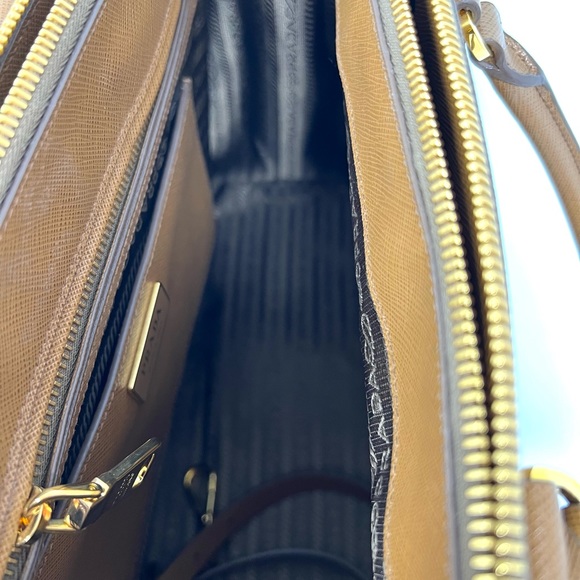 Prada Lux Saffiano Cannella  Leather Tote - Picture 8 of 10